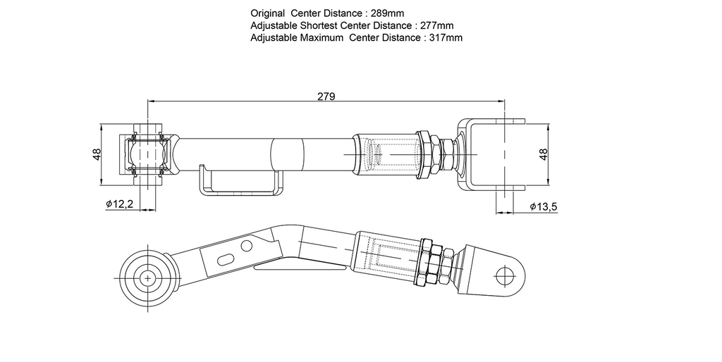 Rear Trailing Arm Adjustable Subaru, Toyota, 86, Brz, FR-S, ZC6, ZN6, FT86/FRS ZN6/ZC6