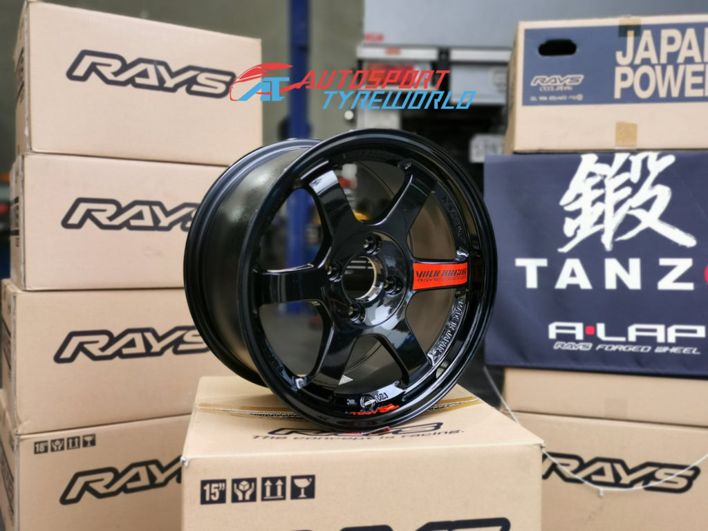 Rays Volk Racing TE37SL 15 inch Gloss Black (BK)
