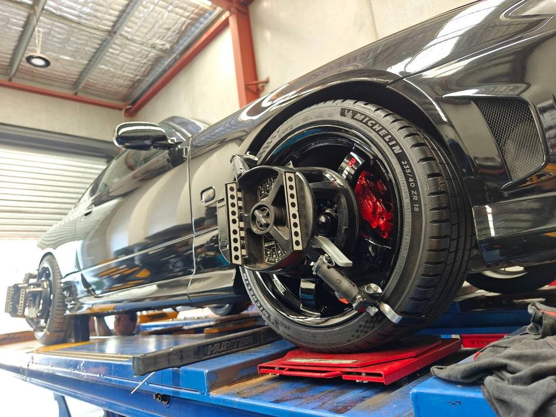 Nissan Silvia S15 Four-Wheel Alignment After Wheels and Tyres