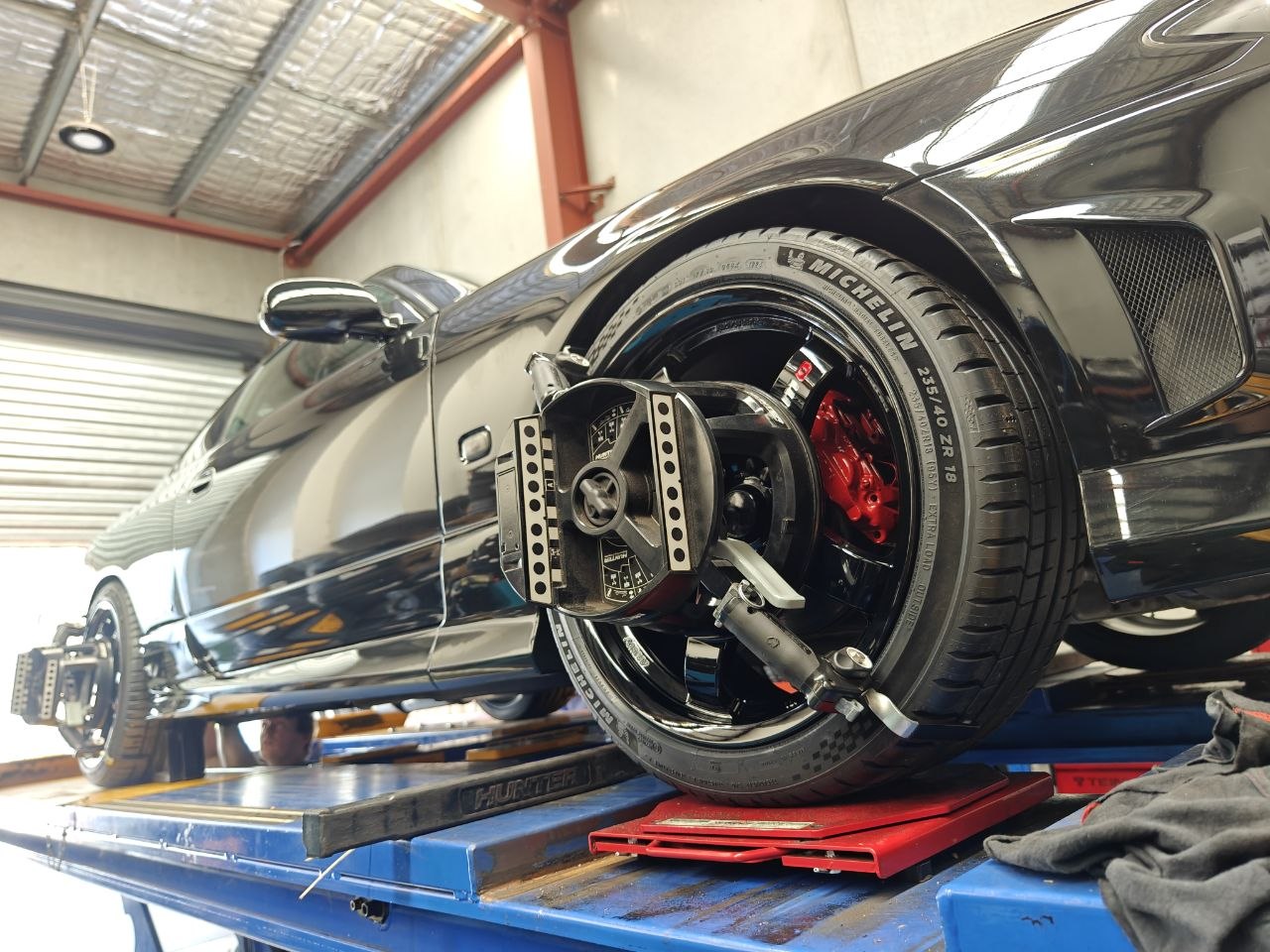 Nissan Silvia S15 Four-Wheel Alignment After Wheels and Tyres