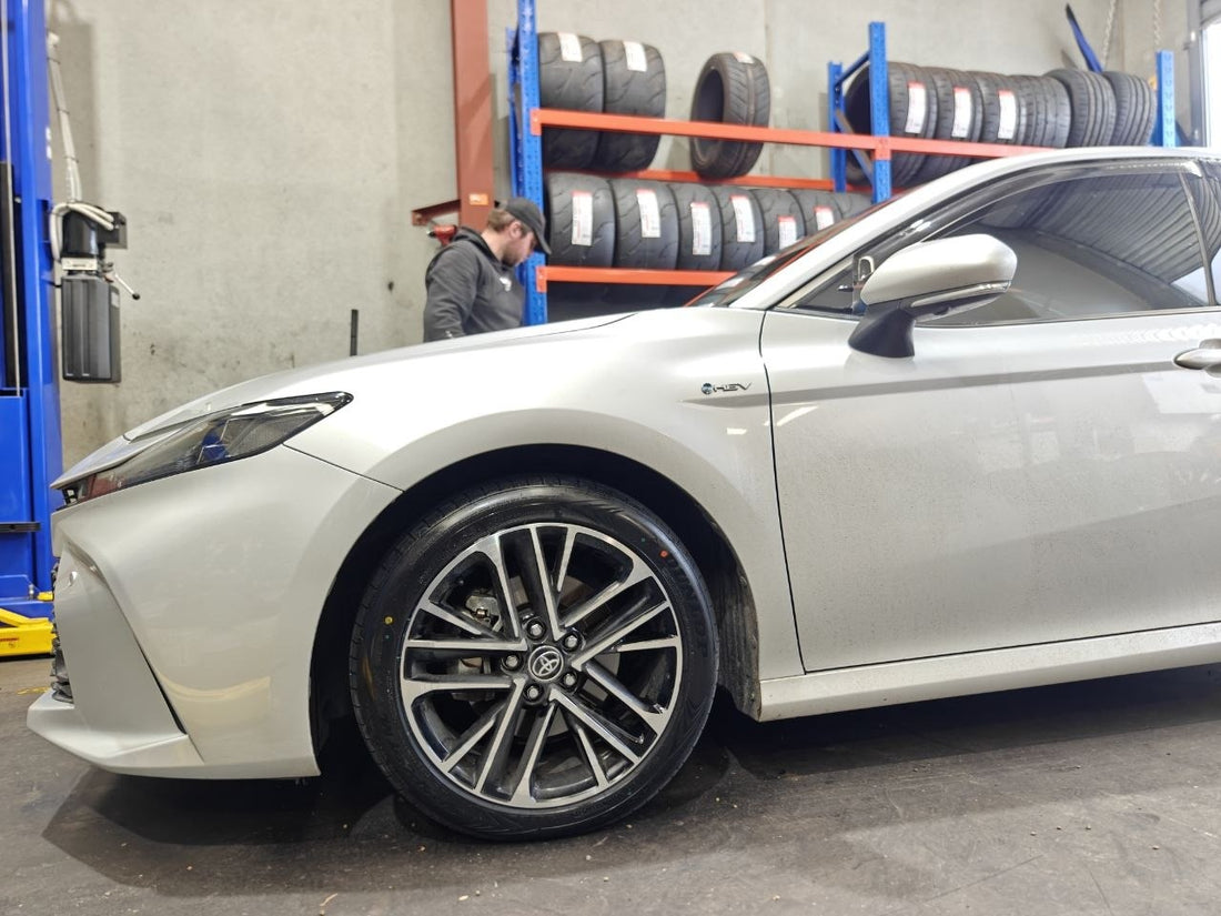 Toyota Camry Wheel Alignment After New 235/45R18 Dunlop Tyres