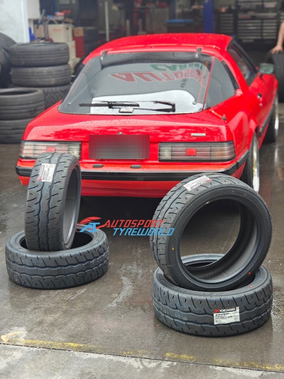 Mazda RX-7 Yokohama AD09 205/45R17 Rear Fitment and Tyre Choice