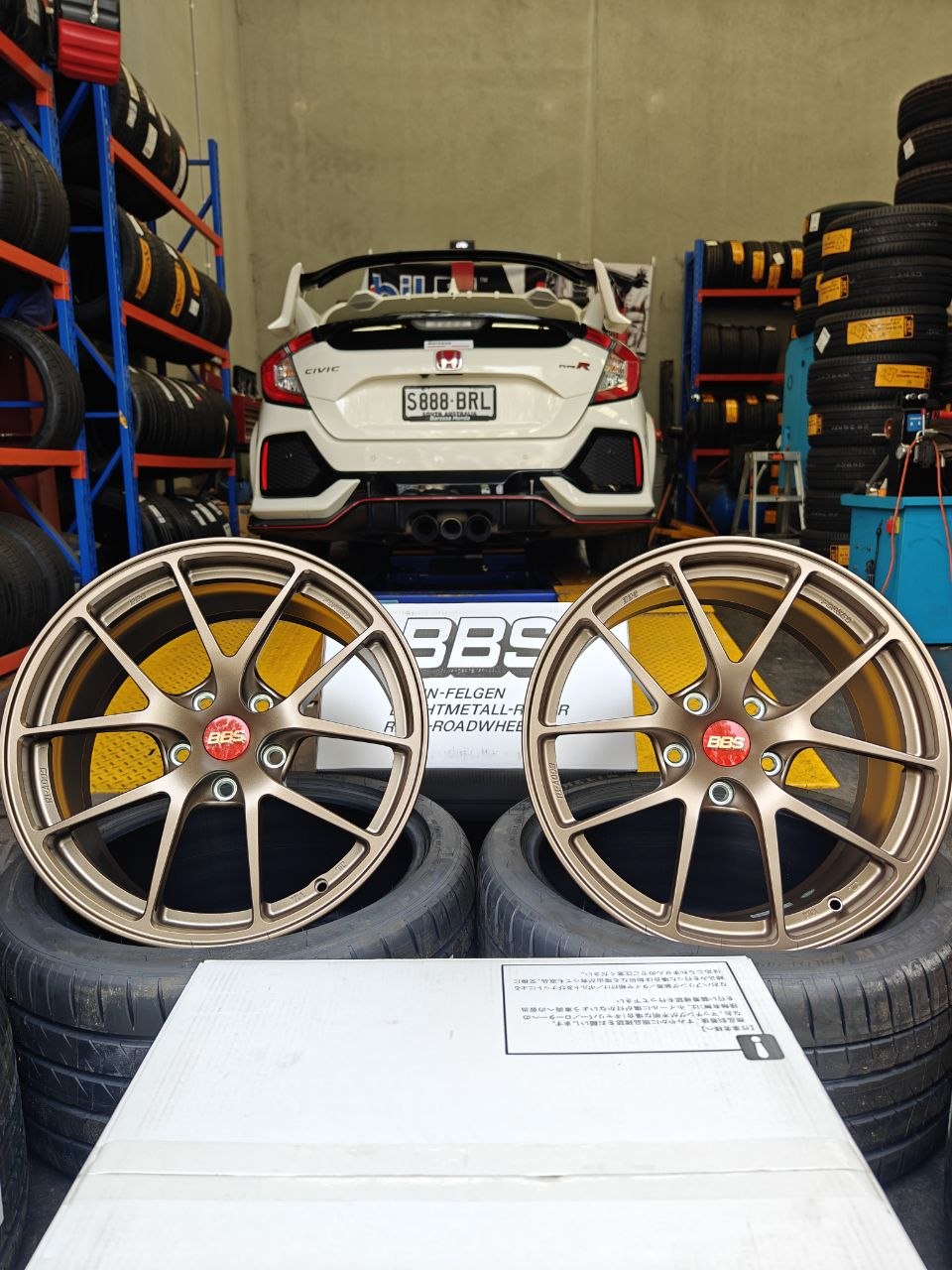 265/35R18 Tyres for Honda FK8 with BBS RIA Adelaide