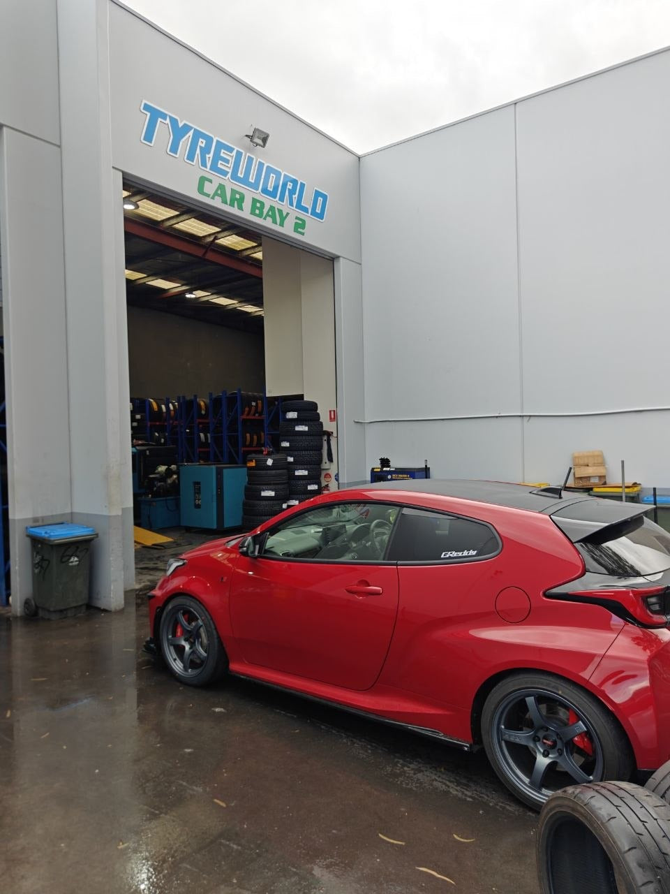 Toyota GR Yaris at TYREPLUS Magill: RAYS 57CR and Yokohama AD09