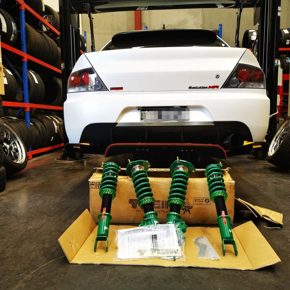 Mitsubishi Evo 8 MR TEIN Flex Z Rear Fitment Setup Adelaide