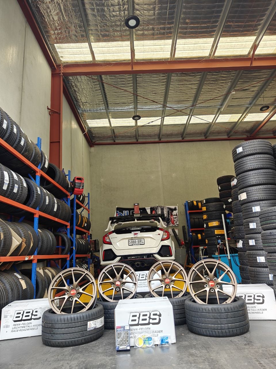 Honda FK8 BBS RIA Michelin PS5 Fitment Adelaide
