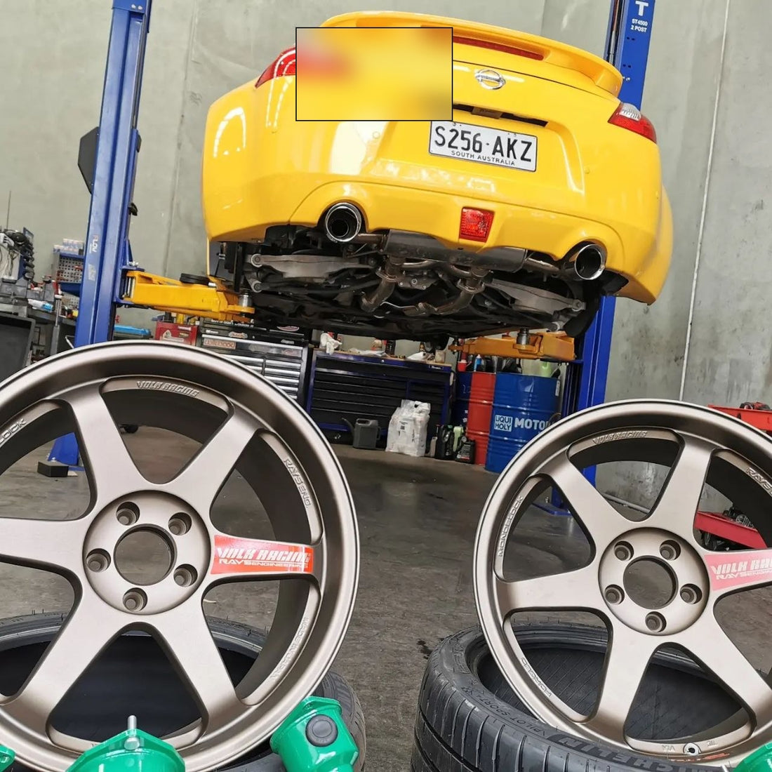 Nismo 370Z Four-Wheel Alignment After TE37SL Wheels Adelaide