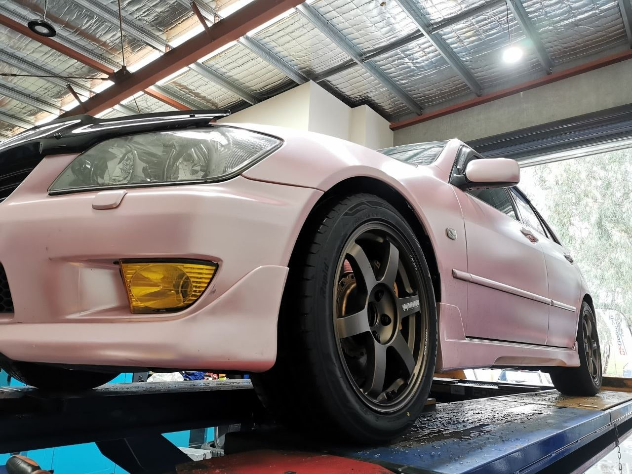 Lexus IS200 TE37SAGA Stance After TEIN Flex Z Adelaide