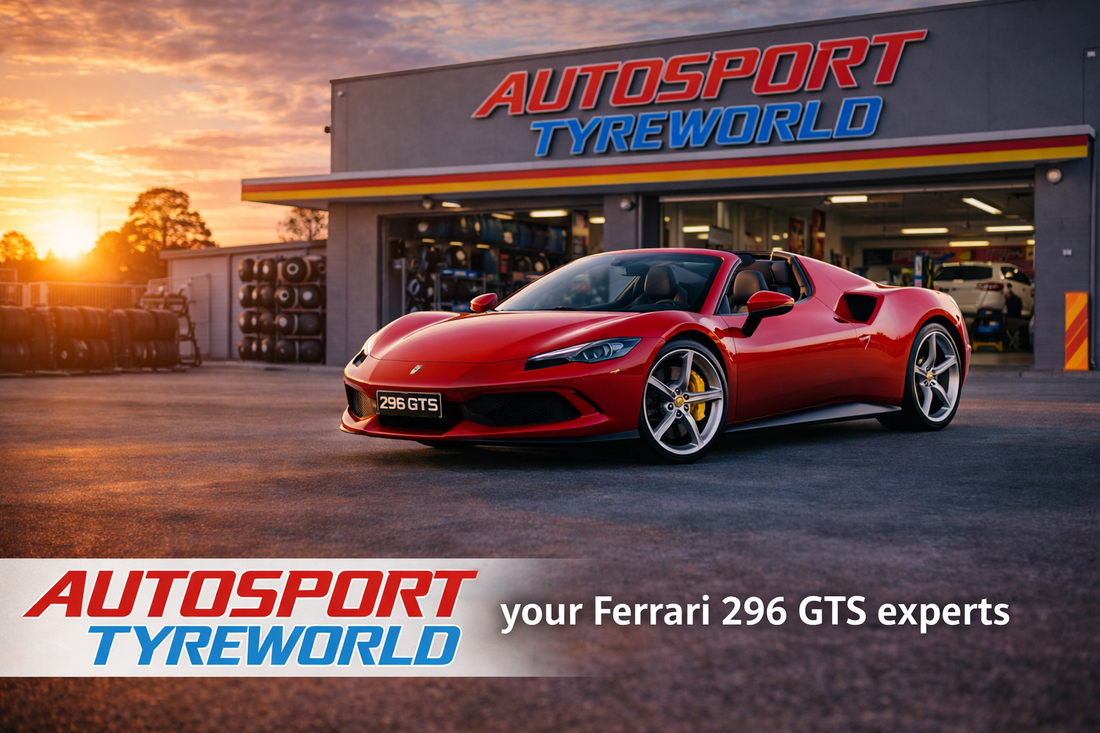 Ferrari 296 GTS Tyre Size Guide | Wheel Specs, Centre Lock Torque & Best Performance Tyres Adelaide