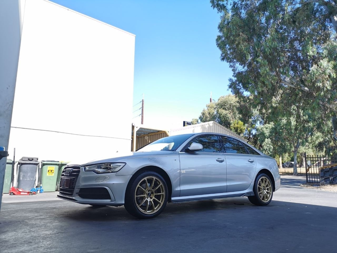 Audi A6 C7 S line RAYS HP10 and Continental MC7 Adelaide