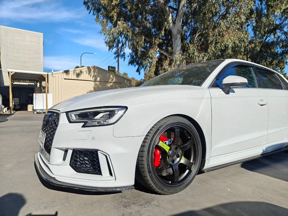 Audi RS3 RAYS TE37SAGA SL M-Spec and Michelin PS5 Fitment Adelaide