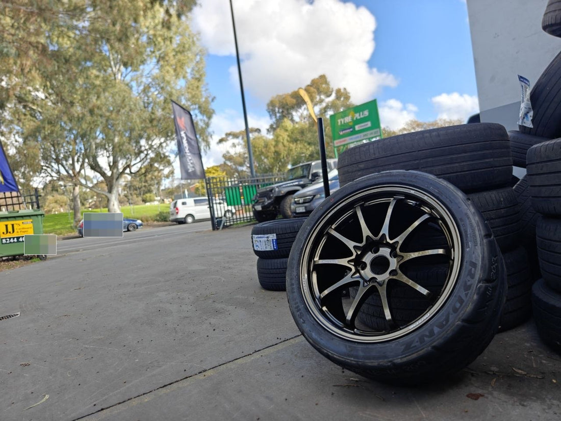 GR Yaris CE28N+ Shining Bronze 18x9.5 +38 Wheel and Rydanz R31 Setup