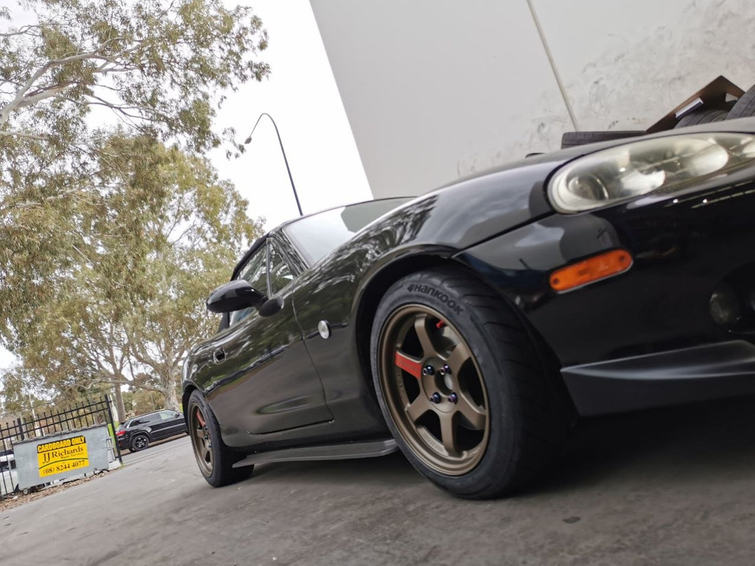Mazda MX-5 Four-Wheel Alignment After TE37SL and RS4 Fitment Adelaide