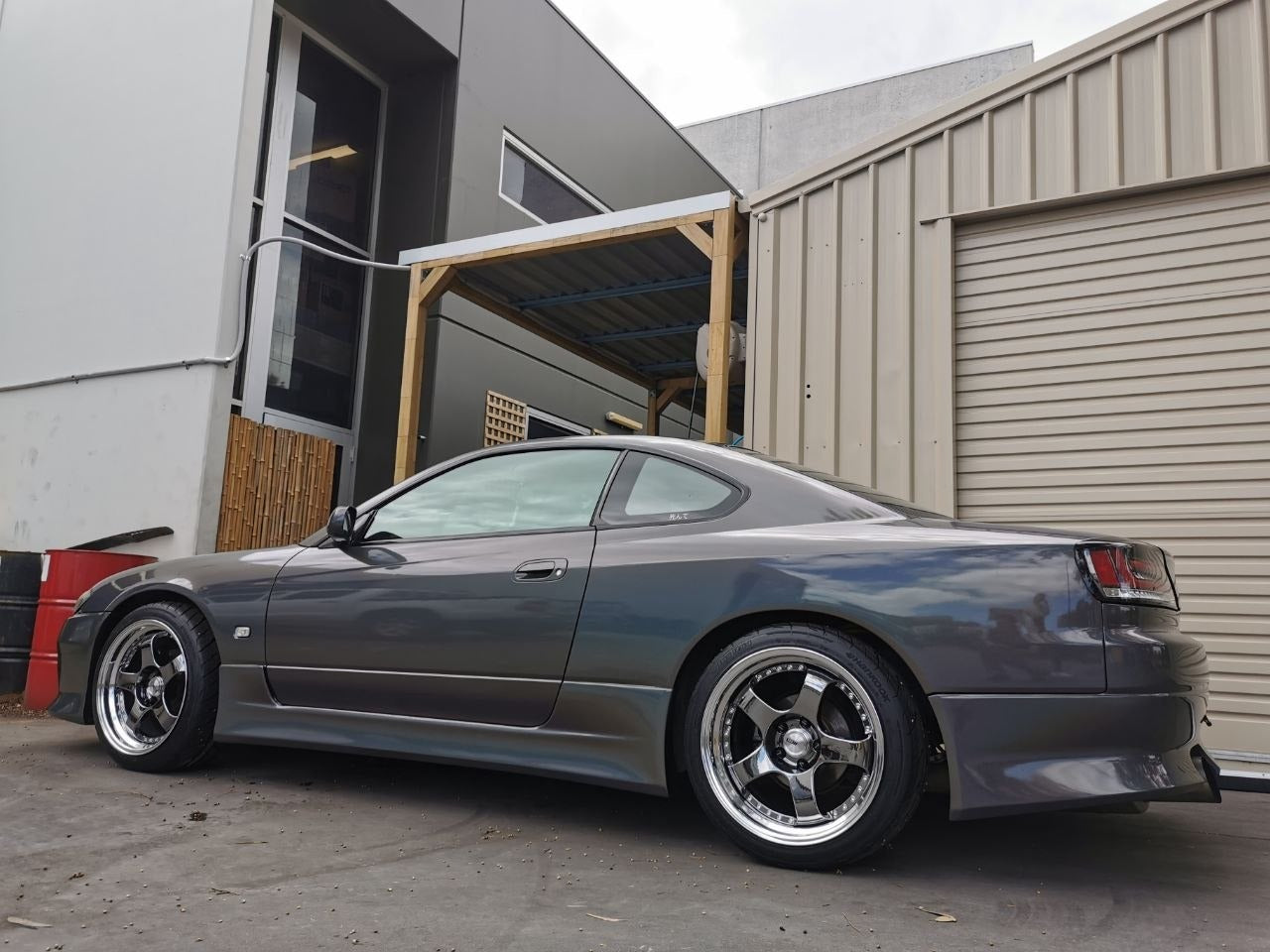 SSR SP1 18x9.5 +25 and 245/40R18 RS4 for S15 Silvia