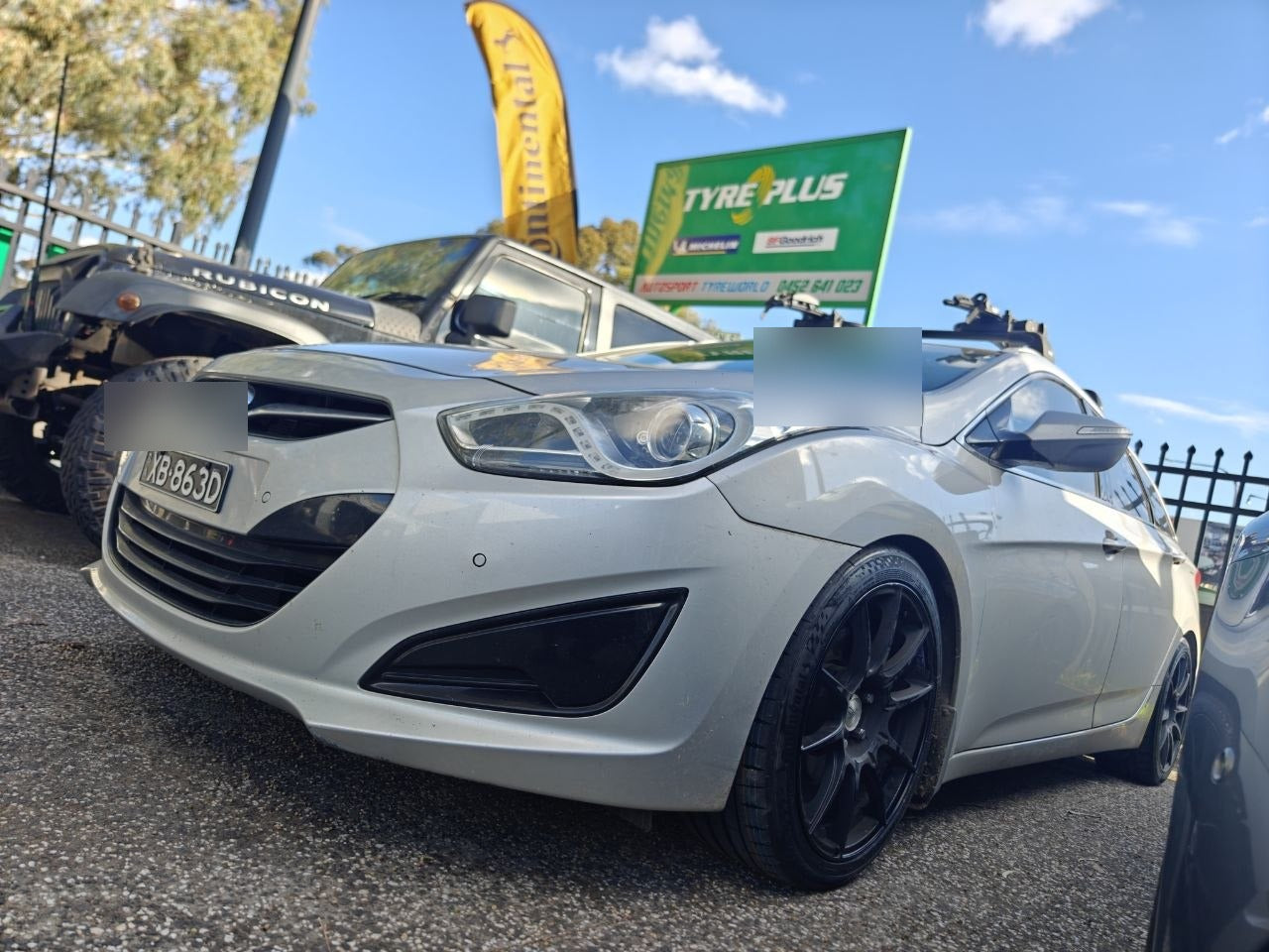 Hyundai i40 Tyre Replacement and Alignment on Magill Road