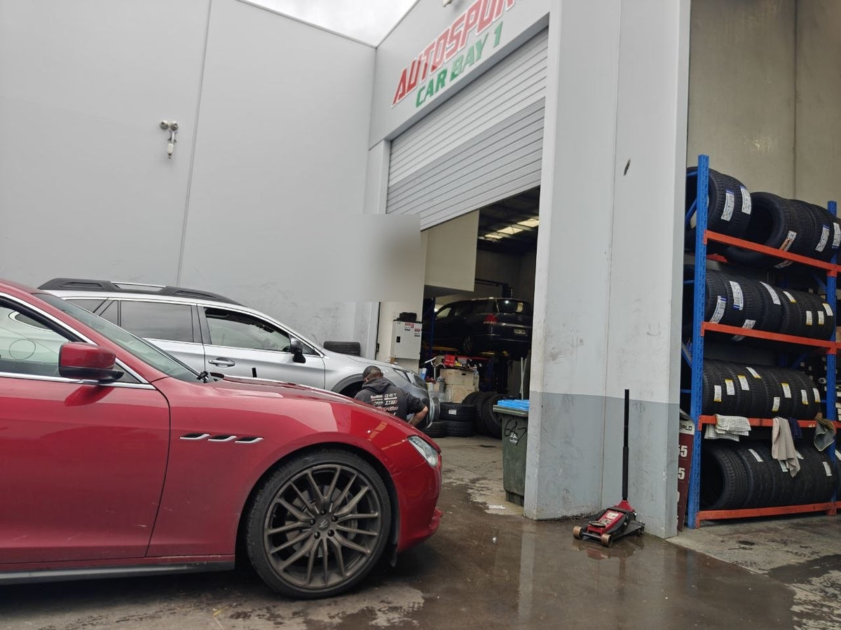 Maserati Ghibli Workshop Fitment at Autosport Tyre World Magill with Pirelli PZ4