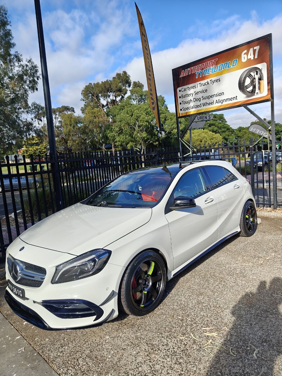 235/40R18 Tyres for Mercedes A45 with TE37SAGA SL M-Spec Wheels