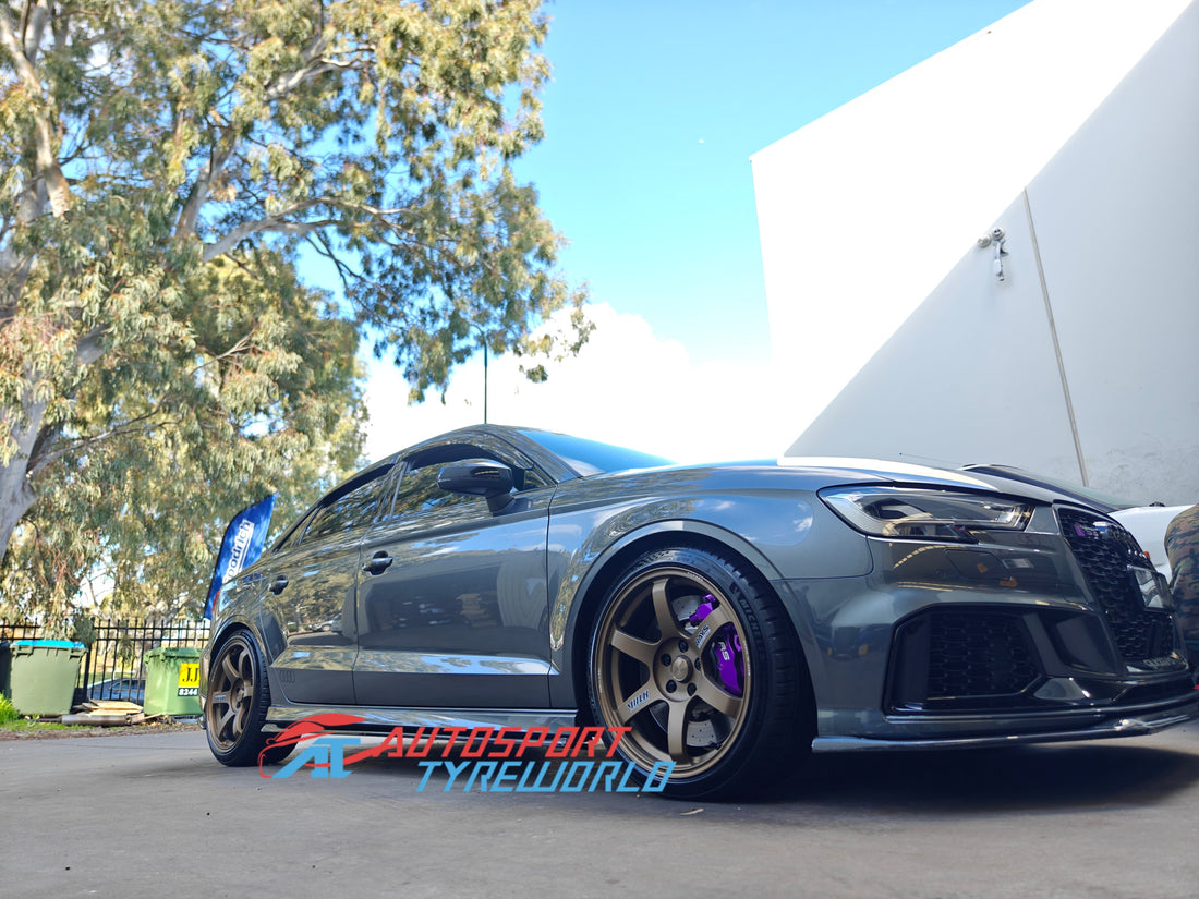 Audi RS3 with Volk Racing TE37SAGA S-Plus Bronze & Michelin PS5 | Autosport Tyreworld