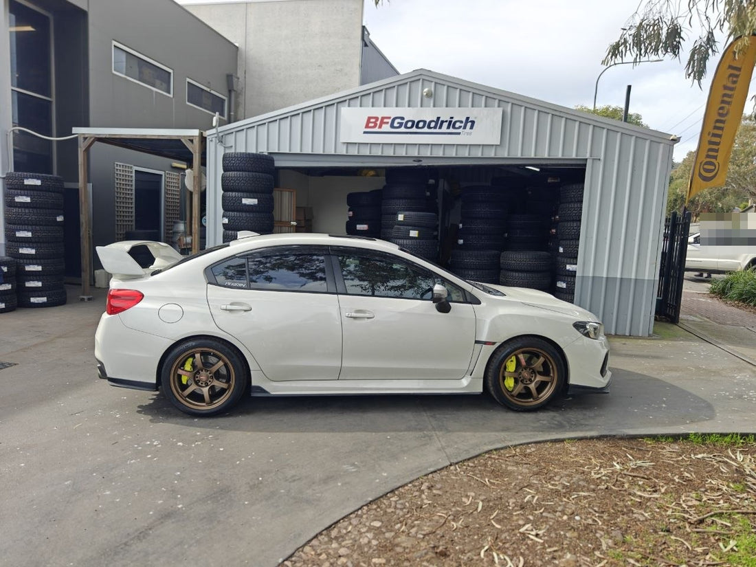 Subaru STI Road Tyre Upgrade with Continental MaxContact MC7 Adelaide
