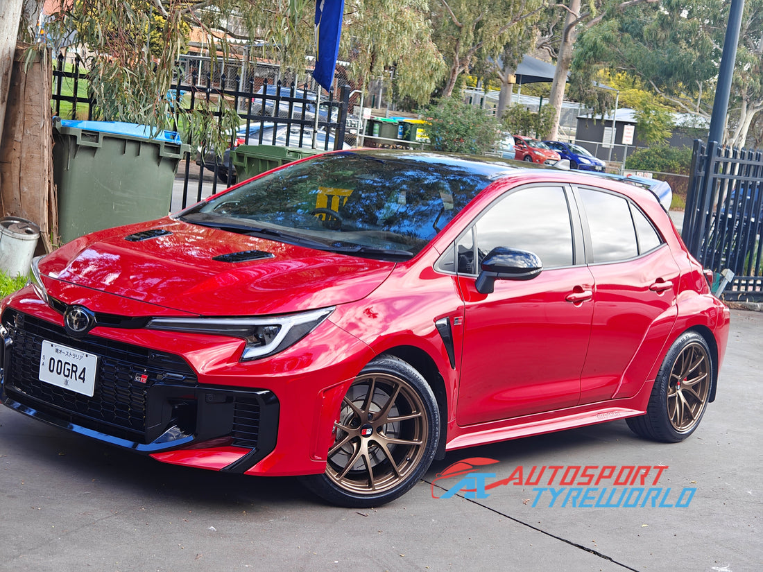 Toyota GR Corolla with BBS RIA Matt Bronze & Continental SC7 Upgrade | Autosport Tyreworld