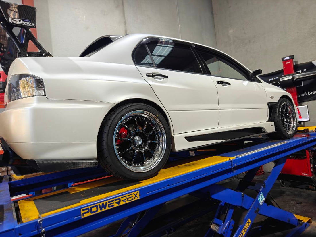 Mitsubishi Lancer Evolution VIII Yokohama AD09 Tyres Adelaide