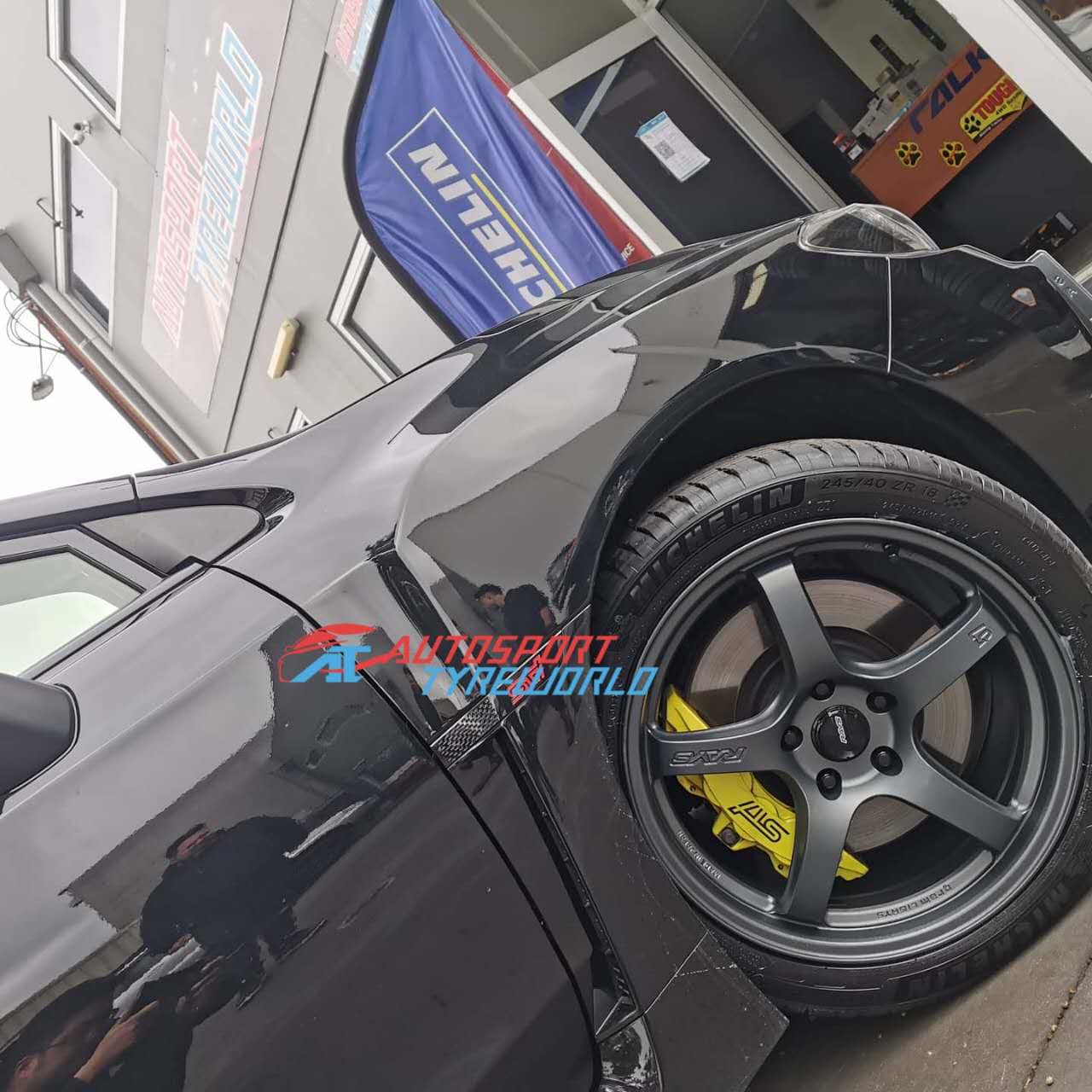 Subaru STI Flush Fitment – Rays 57CR 18x9.5 +38 Wheel Setup Adelaide