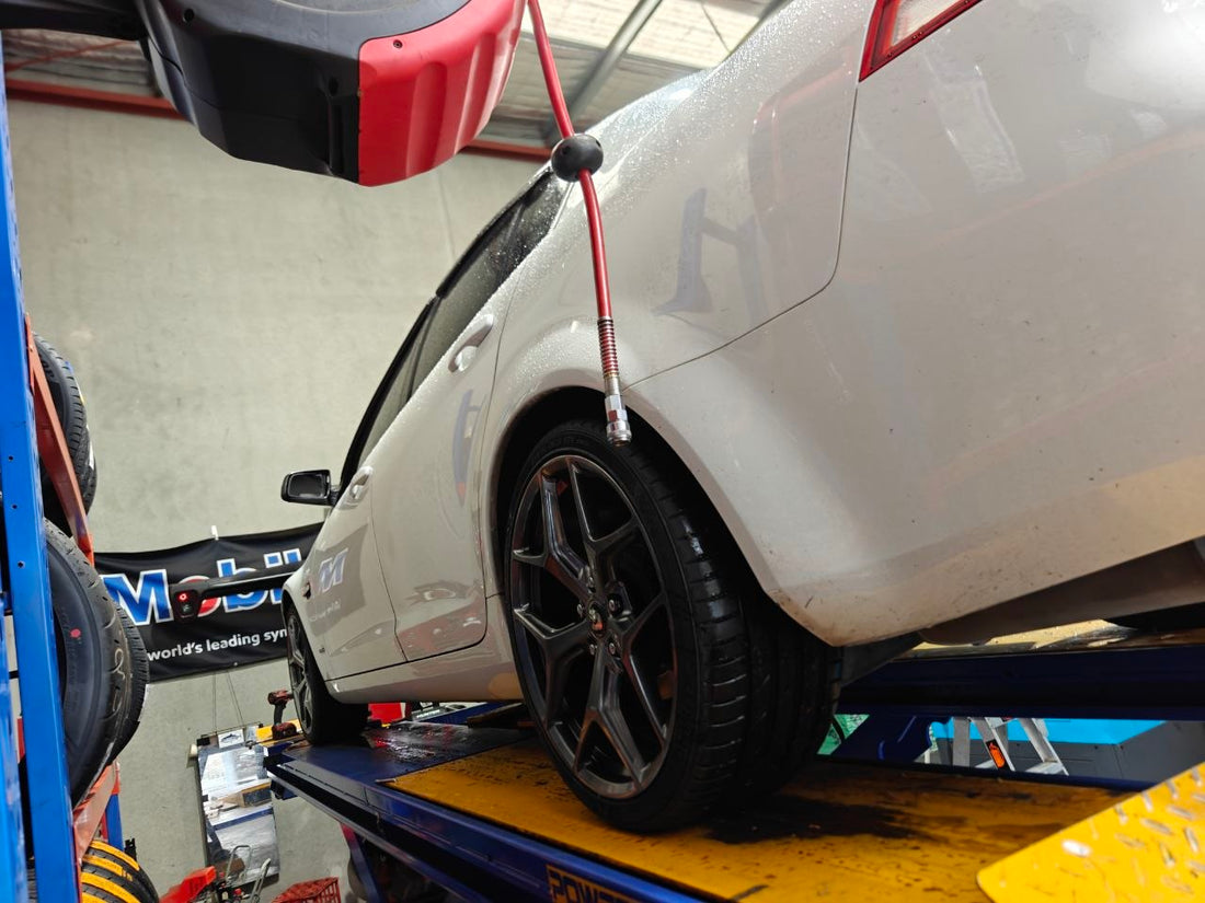 Holden VF Commodore four-wheel alignment after 20 inch wheel and tyre upgrade in Adelaide