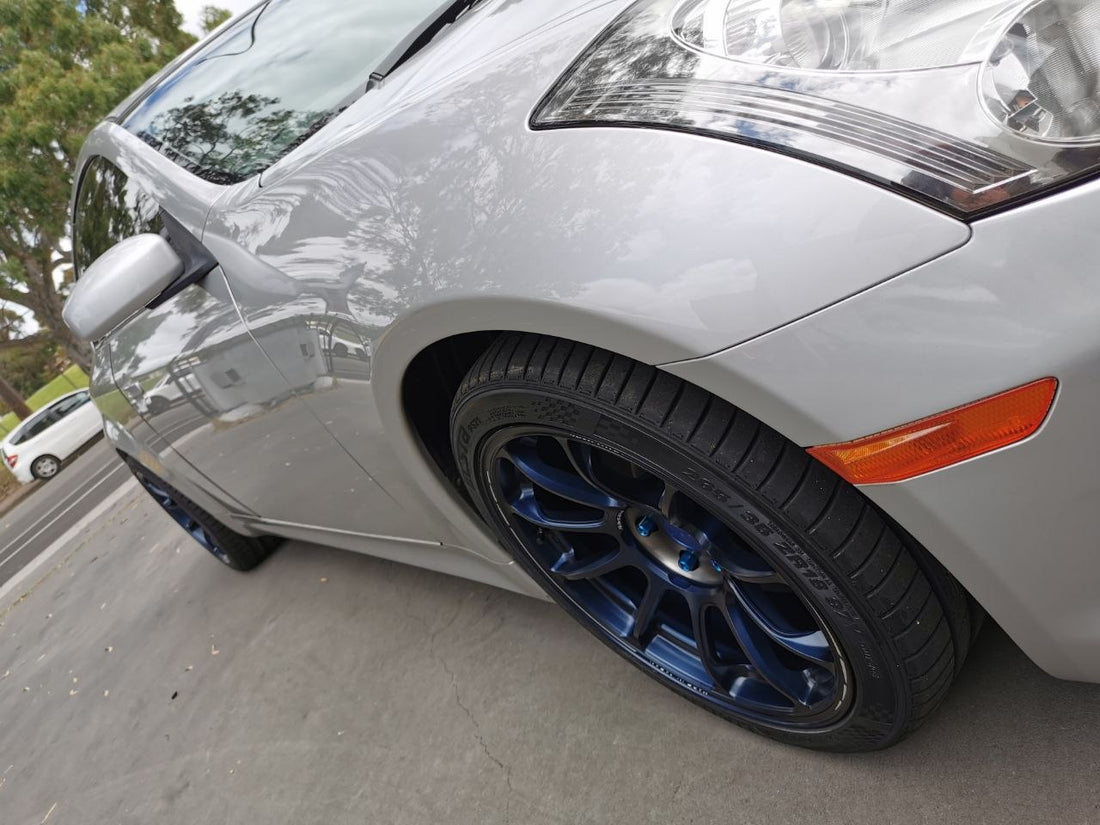Nissan Skyline 350GT Four-Wheel Alignment After ZE40 Fitment