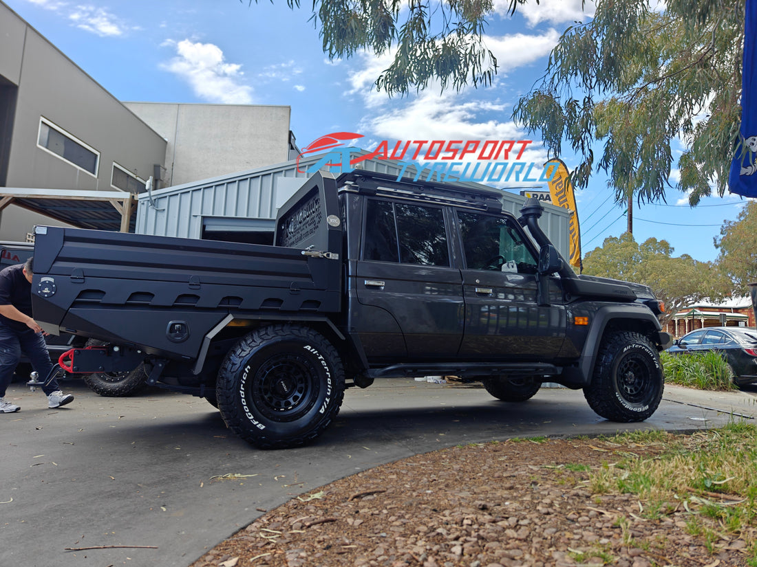 Toyota LandCruiser 79 with ROH Assault Wheels & BFGoodrich KO3 | Autosport Tyreworld