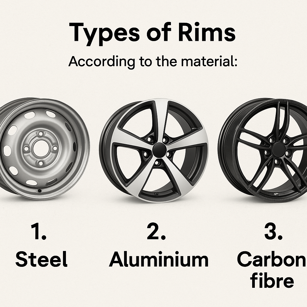 What are the 3 Types of Rims?
