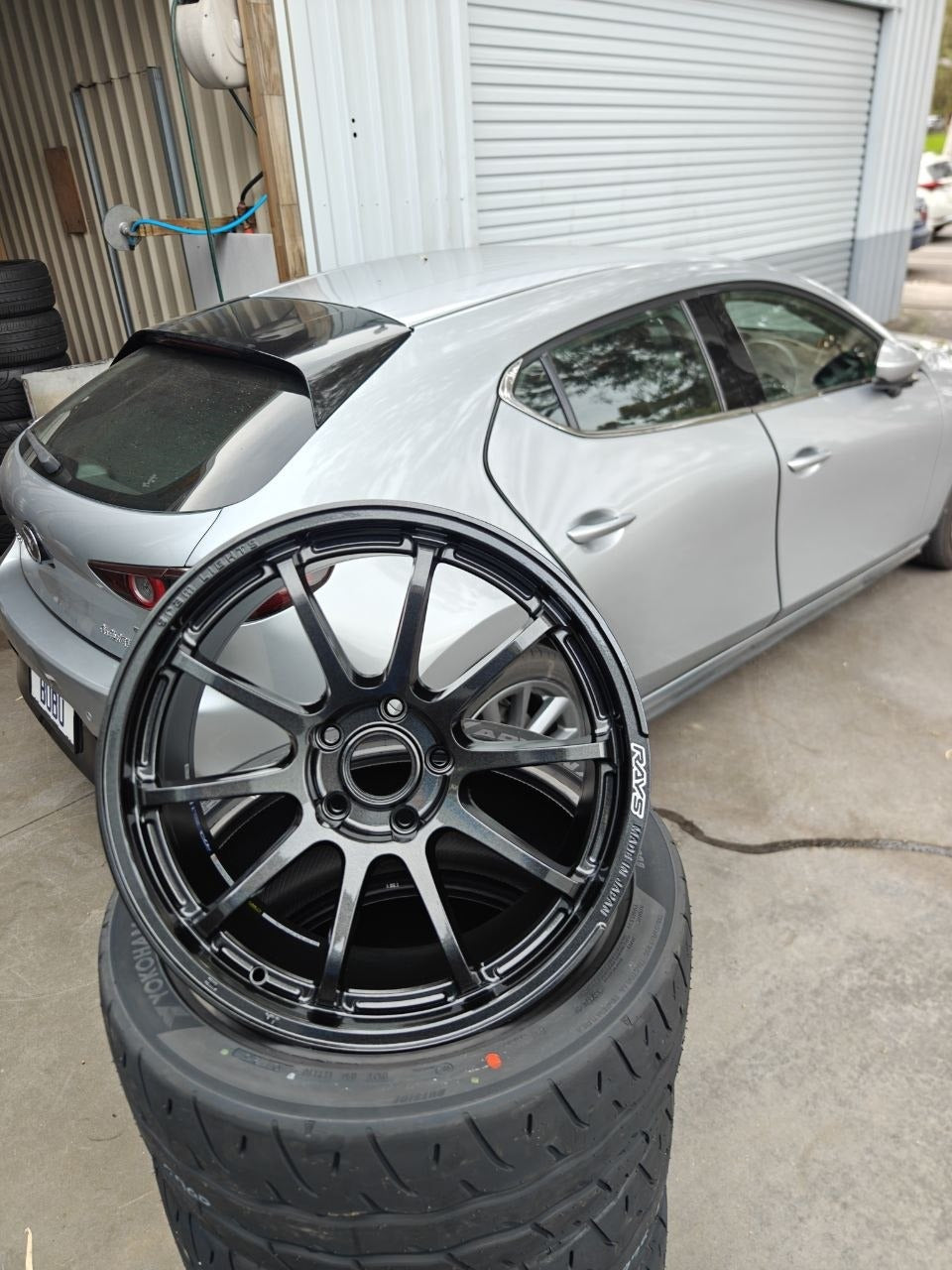 Mazda 3 BP RAYS Gram Lights 57NR Yokohama AD09 Fitment Adelaide