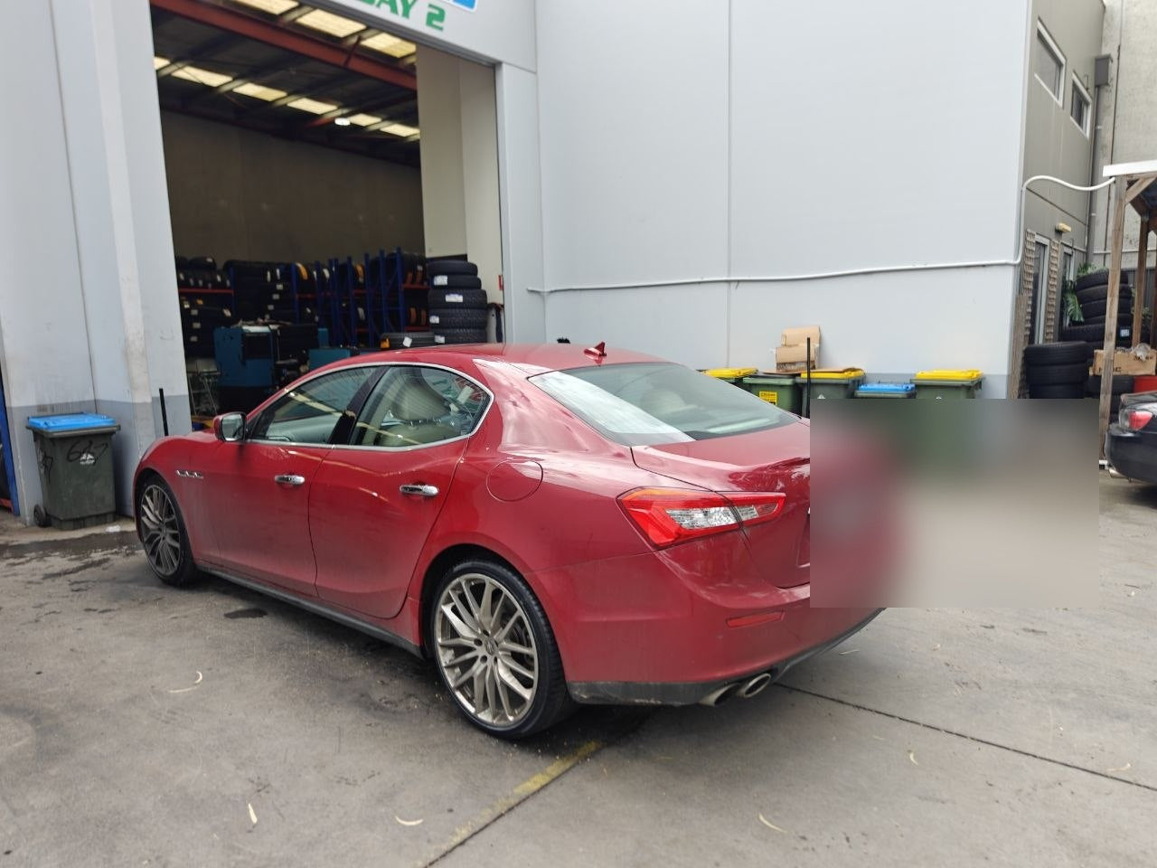 Maserati Ghibli 285/30R21 Rear Tyre Wear and Alignment with Winrun R330