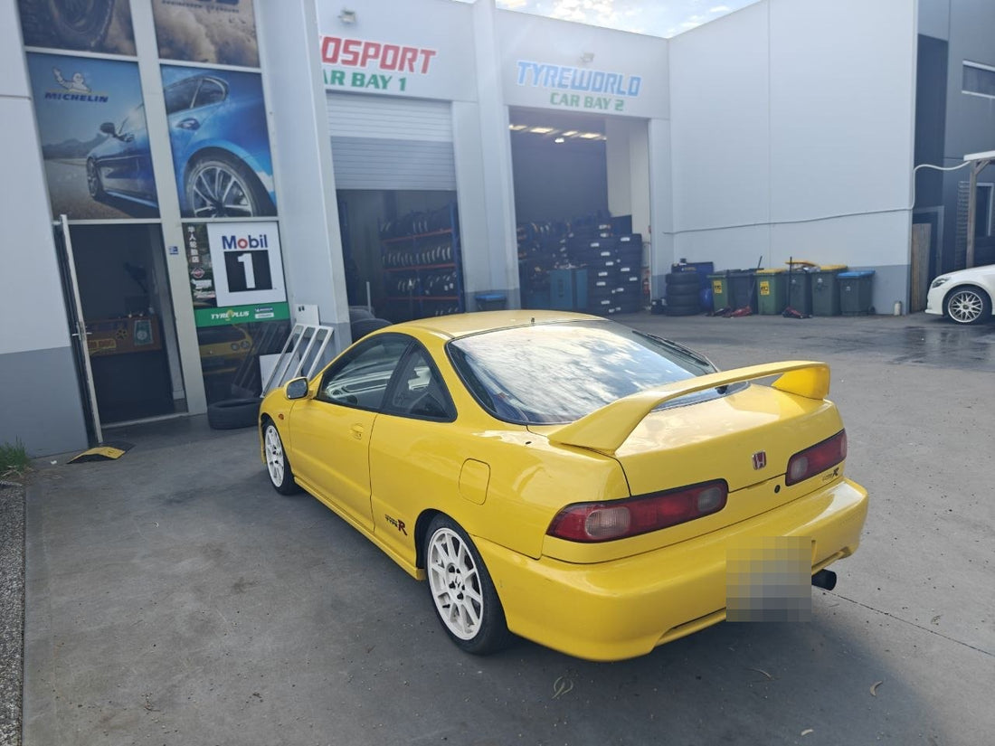 Honda DC2 Type R with Yokohama ADVAN AD09 tyres and wheel alignment at Autosport Tyre World Magill
