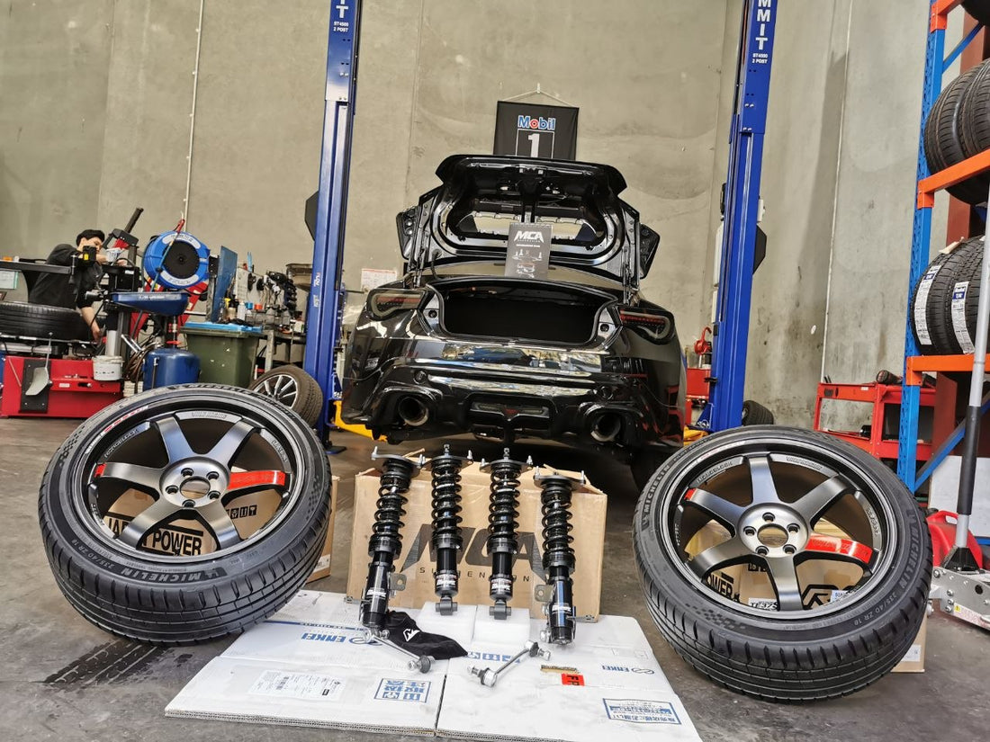 245/40R18 Michelin PS5 and MCA RED Coilovers for Toyota 86 Adelaide