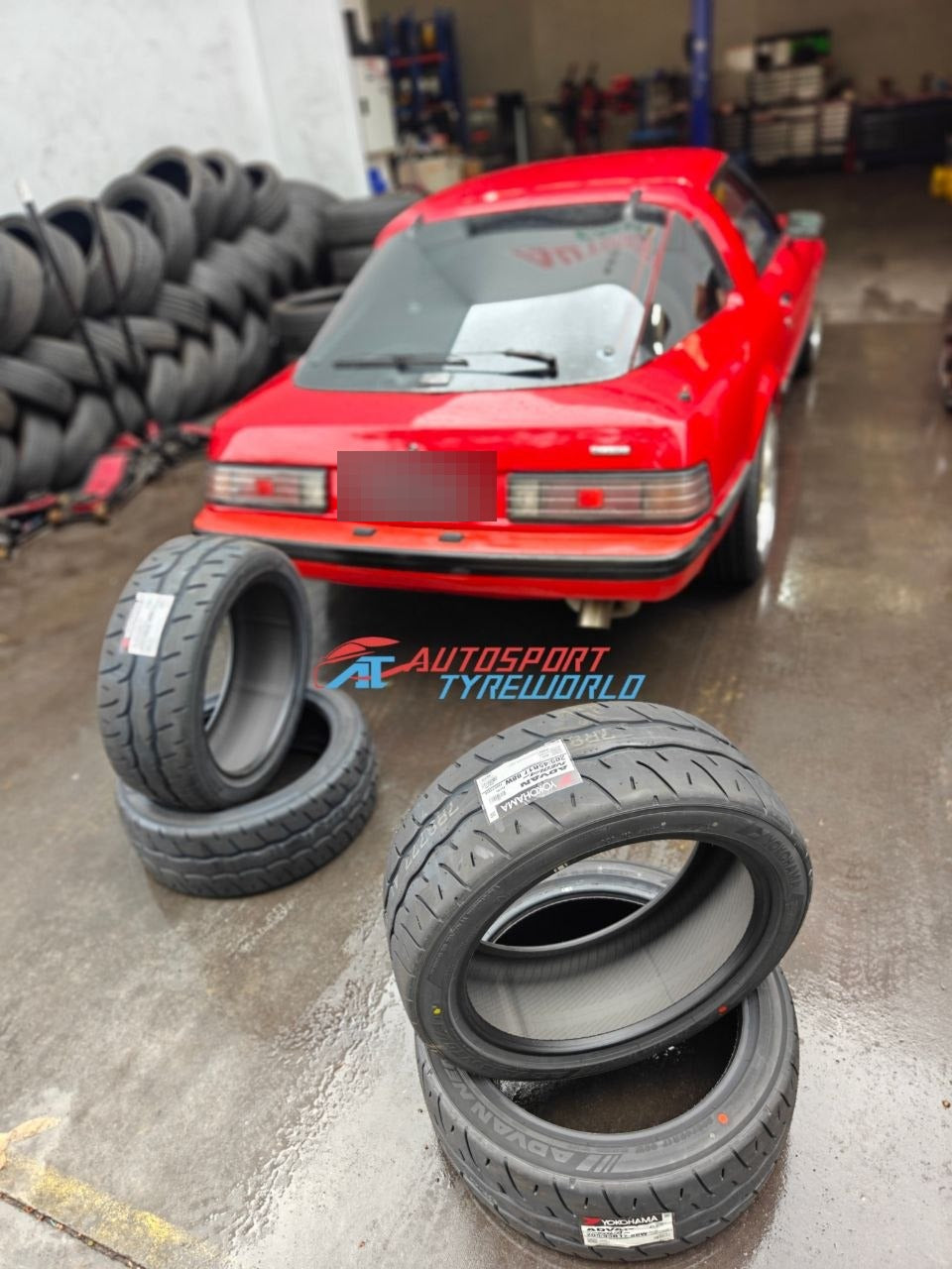 Mazda RX-7 205/45R17 Yokohama AD09 Tyre Foreground Fitment