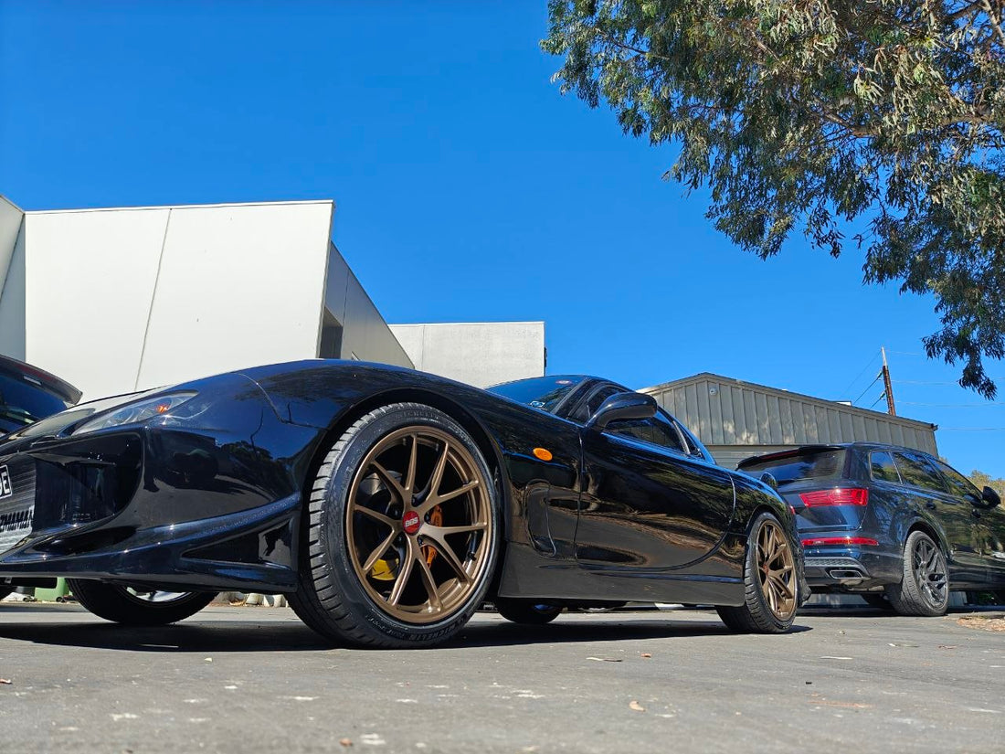 BBS RIA 18x9.5 +22 5x114.3 for Mazda RX-7 FD Adelaide