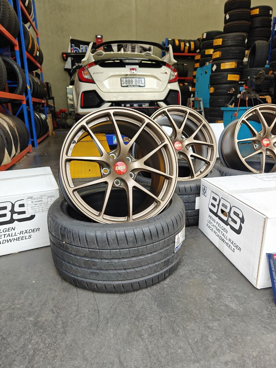 BBS RIA 18x9.5 +40 5x120 for Honda FK8 Adelaide