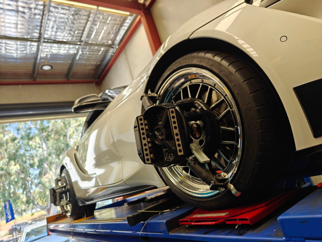 A90 Supra Four-Wheel Alignment After BBS LM and Michelin PS4S Fitment
