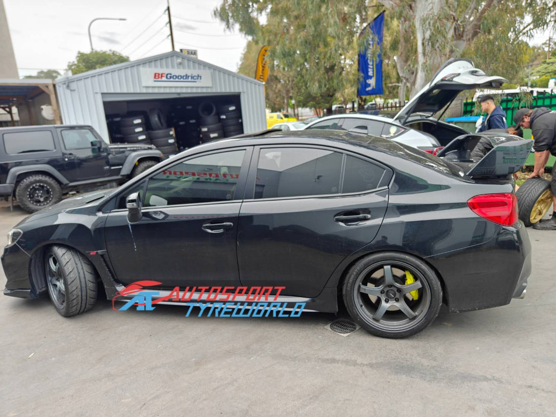 Subaru WRX with Rays 57CR Wheels & Rydanz R23 Tyres | Autosport Tyreworld