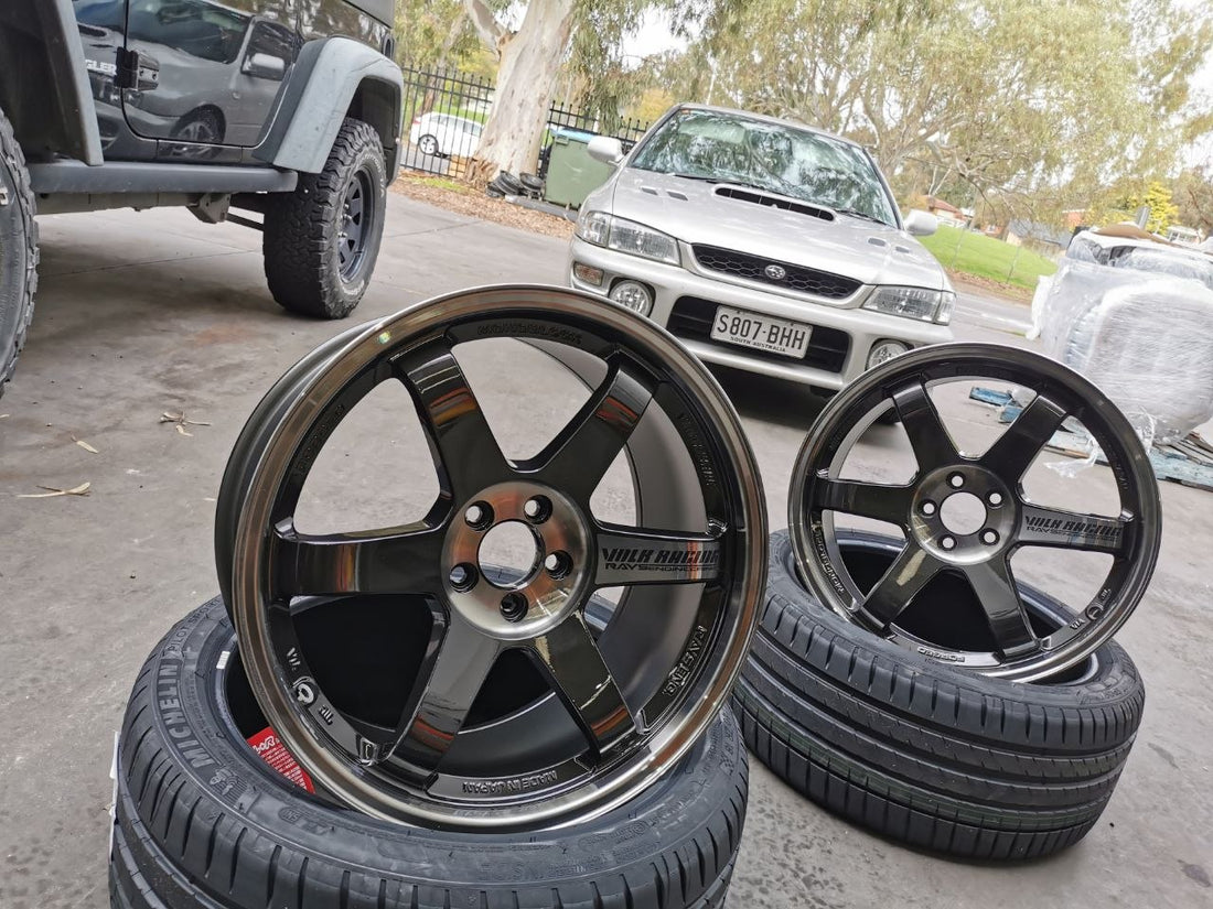 Subaru STI TE37SL PW and Michelin PS4 Fitment Adelaide