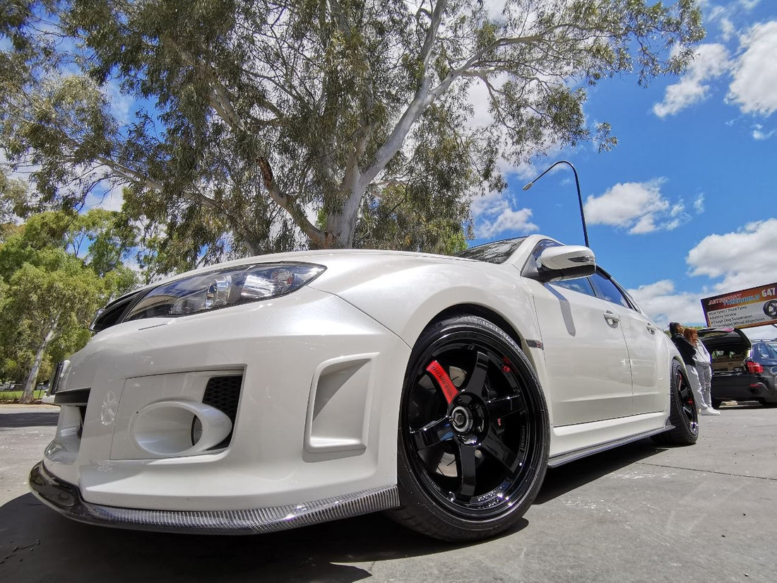 Subaru WRX STI Front Fitment TE37SL Michelin PS5 Alignment Adelaide