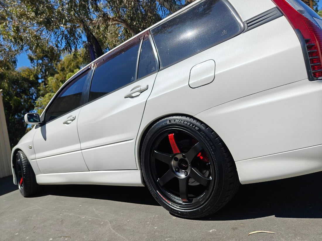 RAYS TE37SL BLACK EDITION III for Mitsubishi Lancer Evolution Wagon