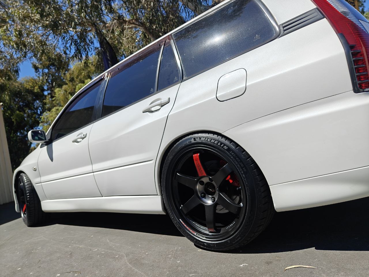 RAYS TE37SL BLACK EDITION III for Mitsubishi Lancer Evolution Wagon