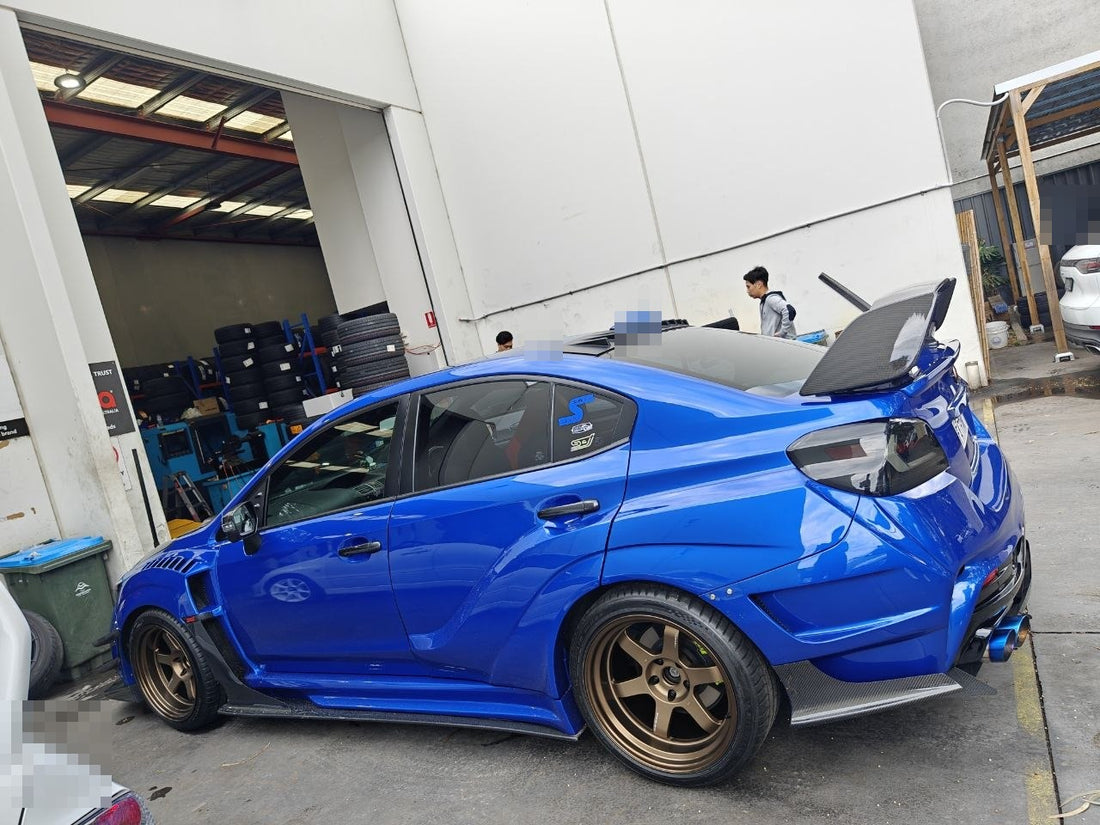 Subaru WRX STI VA Rays TE37V and Michelin PS4 Fitment Adelaide
