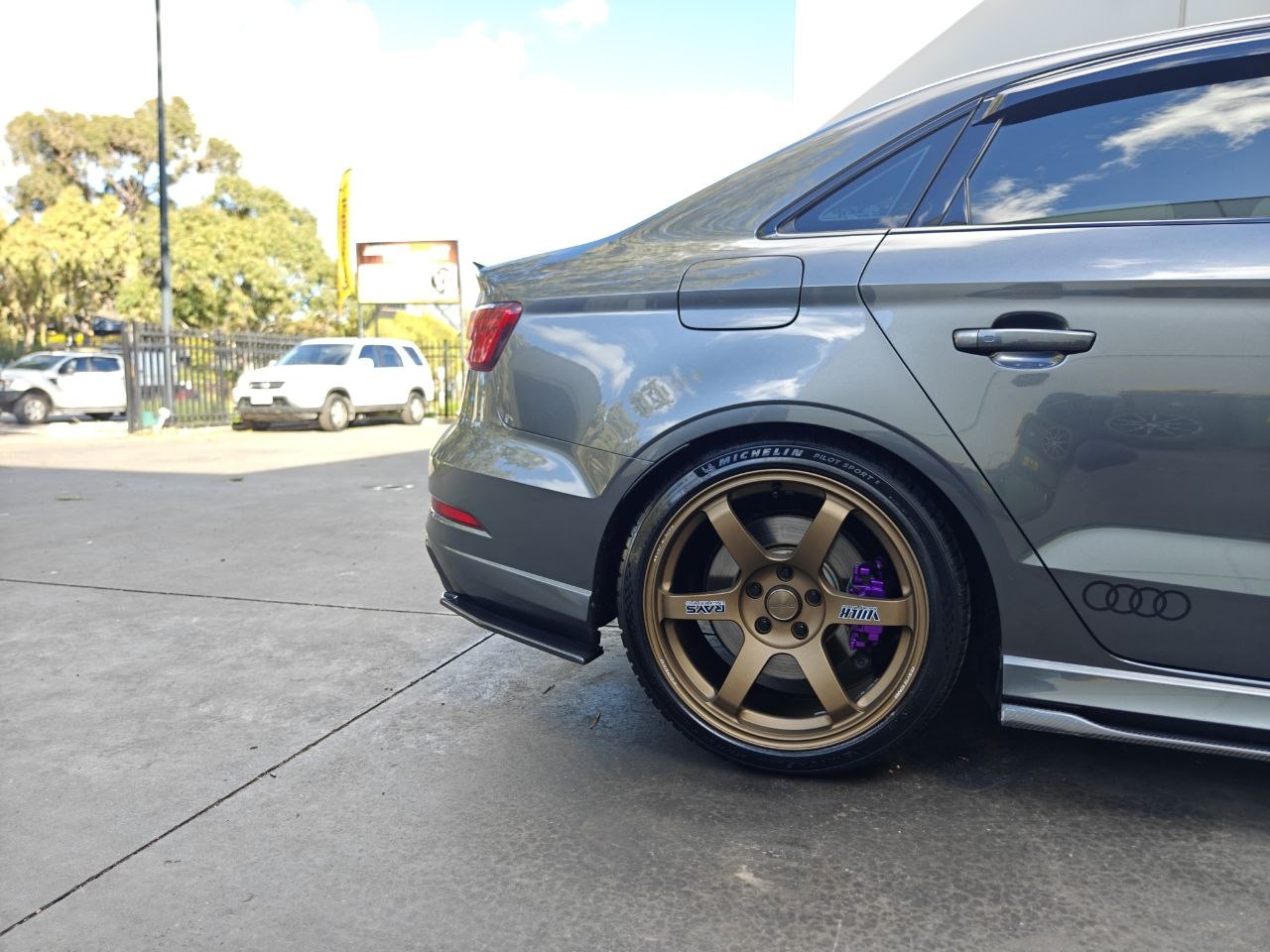 Audi RS3 5x112 Custom Data Wheel Fitment with RAYS TE37SAGA SL