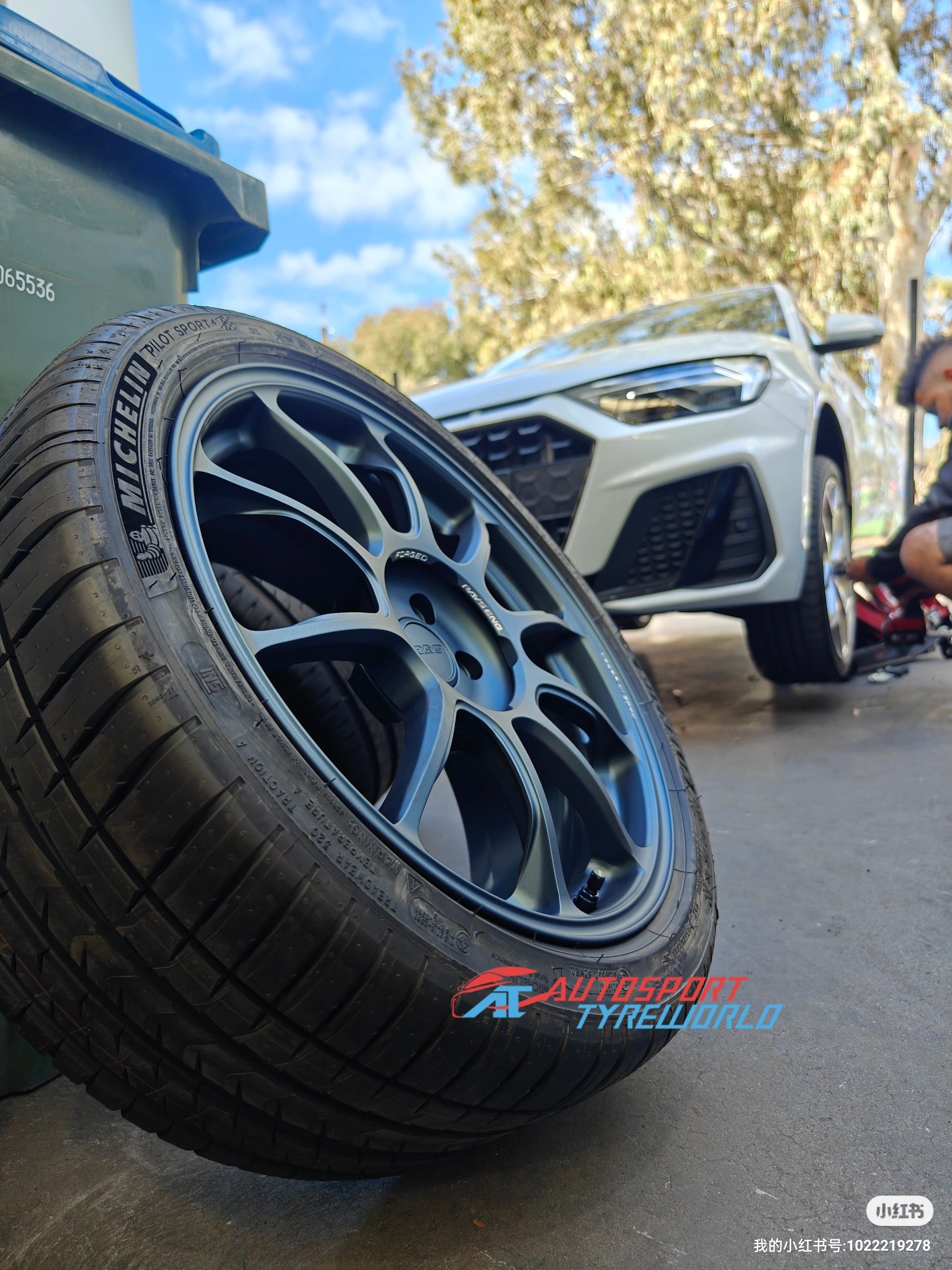 Audi A1R with Rays ZE30 Matt Blue & Michelin PS4 | Autosport Tyreworld