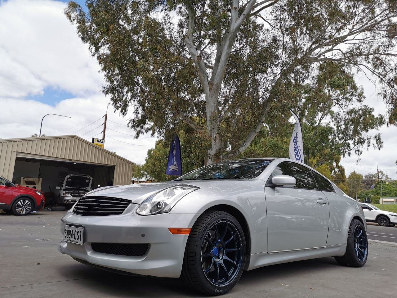 V35 Nissan Skyline 350GT Staggered ZE40 Wheels Adelaide