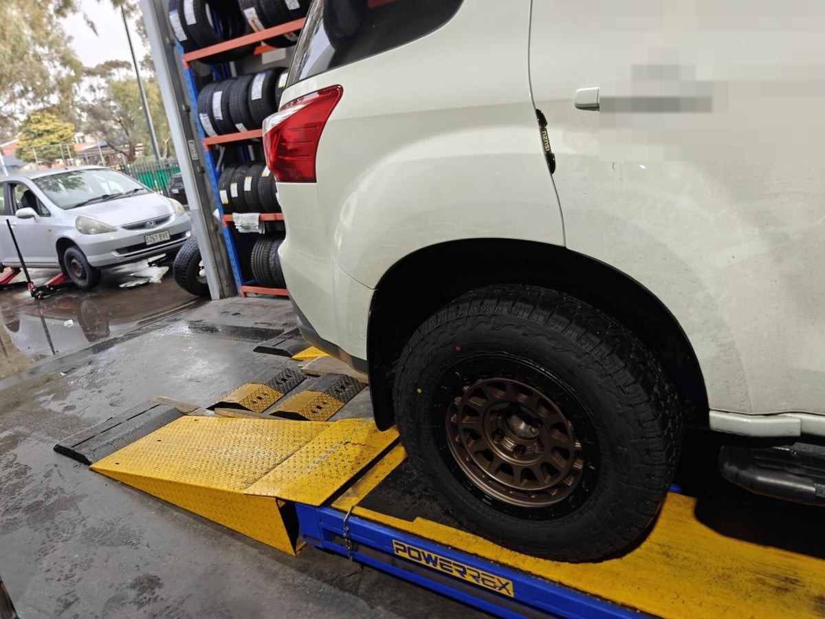 MU-X Wheel Alignment in Magill After 265/65R17 AT4W Tyre Fitment