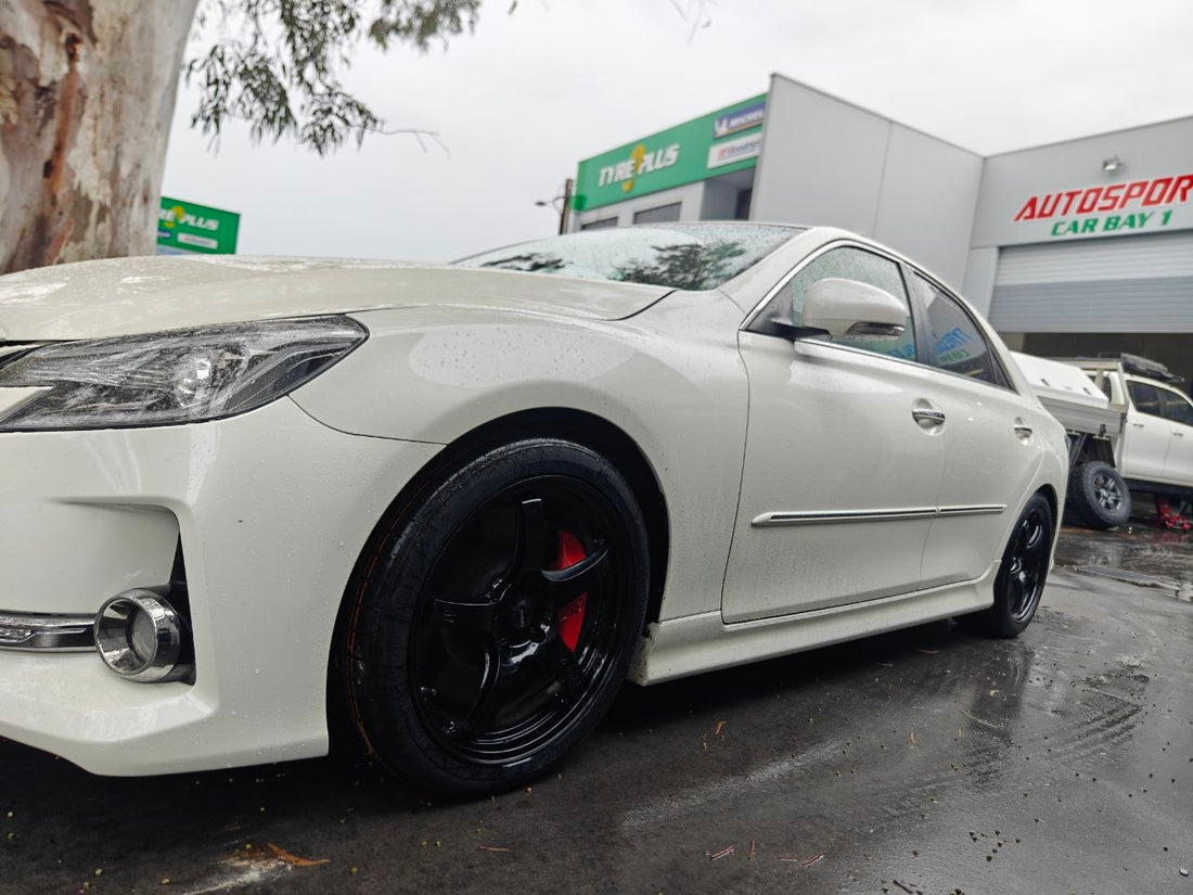 Toyota Mark X Wheel and Tyre Upgrade: Rays 57CR and Continental MC7