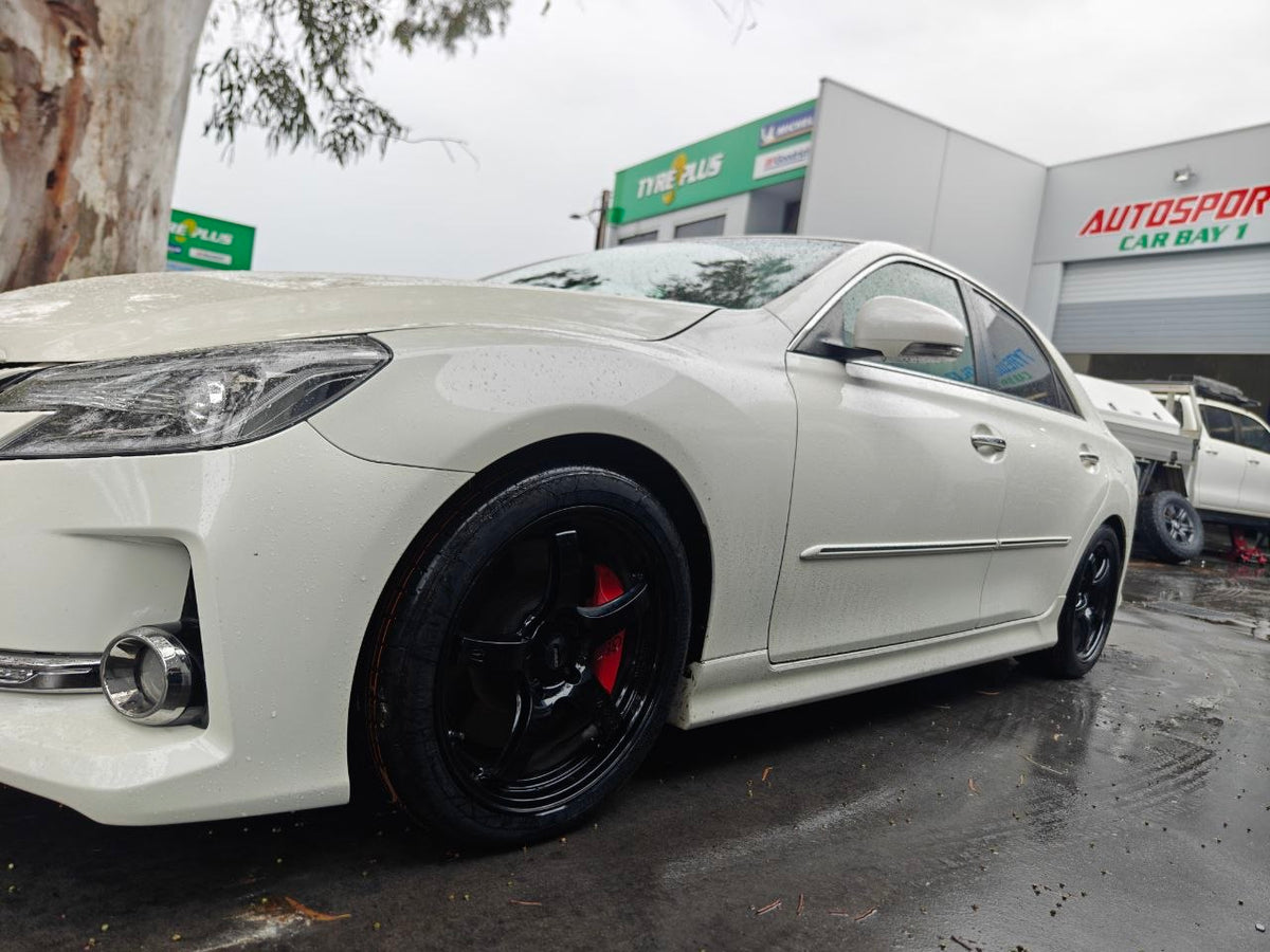 Toyota Mark X Wheel and Tyre Upgrade: Rays 57CR and Continental MC7